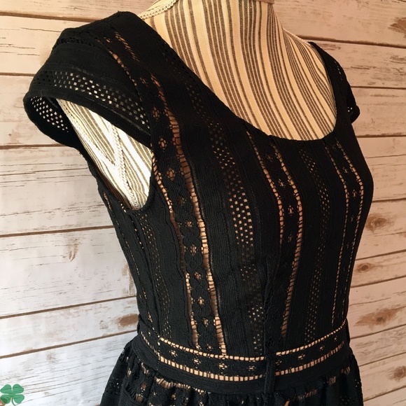 Jodi Kristopher's Black Lace Dress Size 9 Juniors - Picture 3 of 9